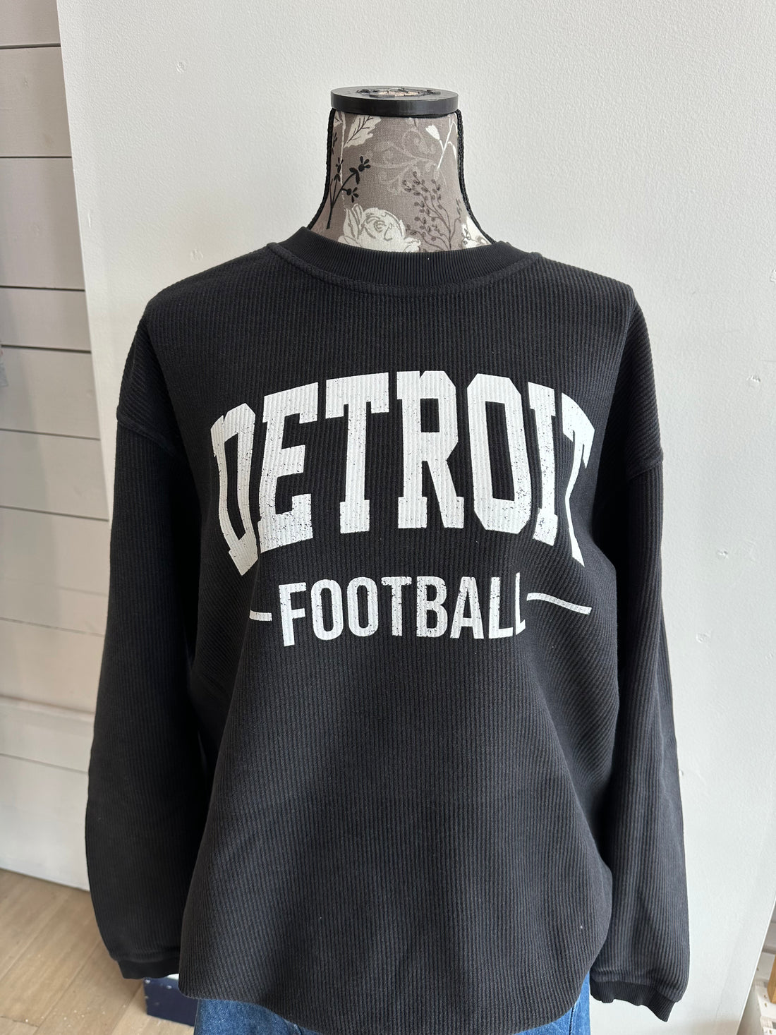 Detroit Football Corded Crew