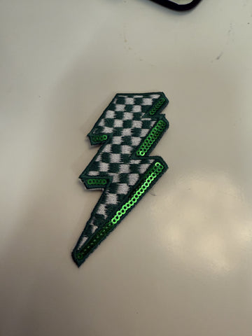 Checkered Lightening Bolts