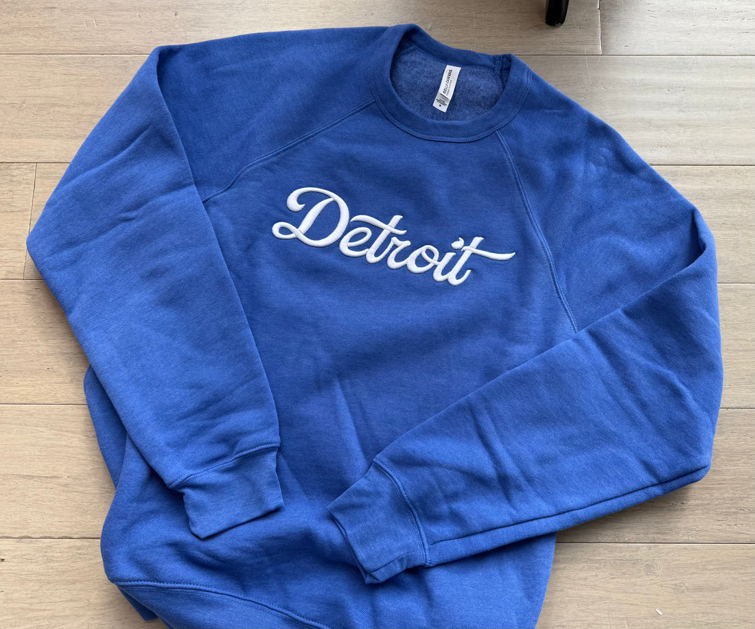Detroit Puff Embroidered Crewneck