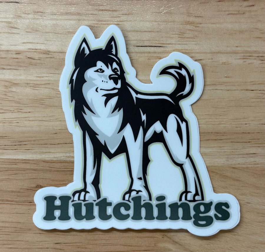 Hutchings Huskies Decal