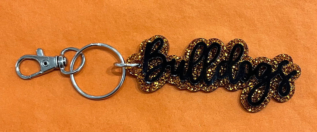 Bulldogs Acrylic Keychain