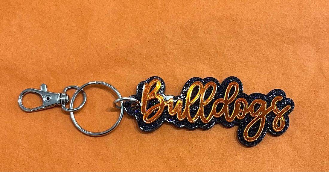 Bulldogs Acrylic Keychain