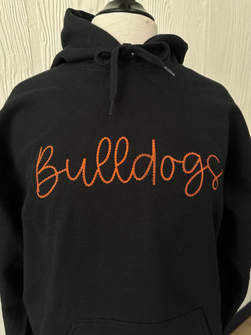 Bulldogs Embroidered Hoodie