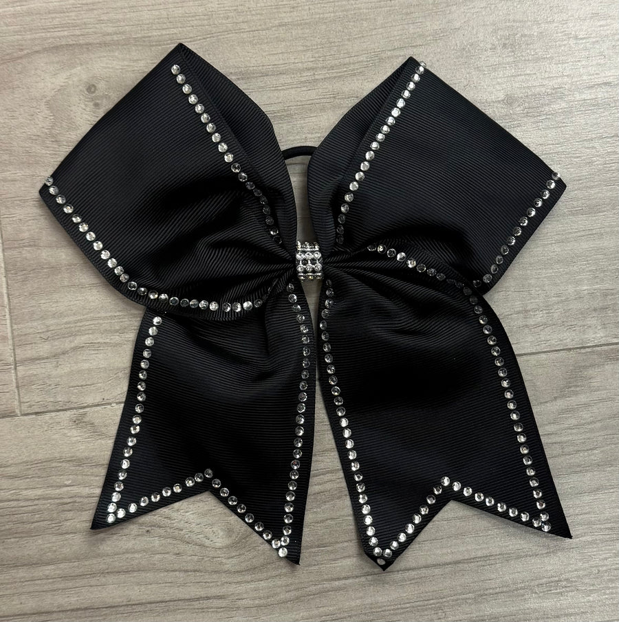 Rhinestone Edge Bow