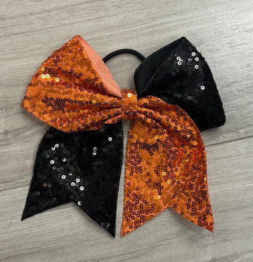 Sequin 2 Color Hair Bow