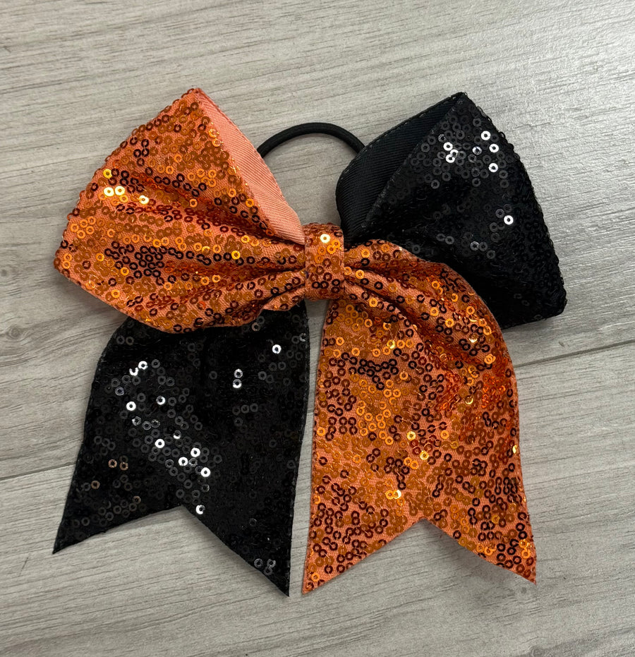 Sequin 2 Color Hair Bow