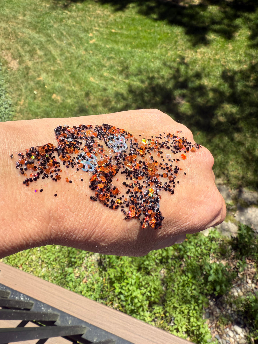 Bulldog Face Glitter