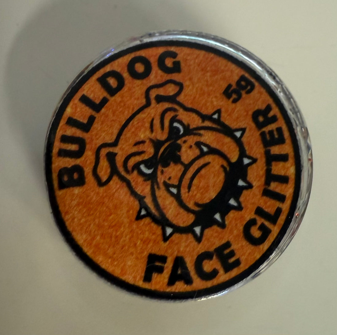 Bulldog Face Glitter