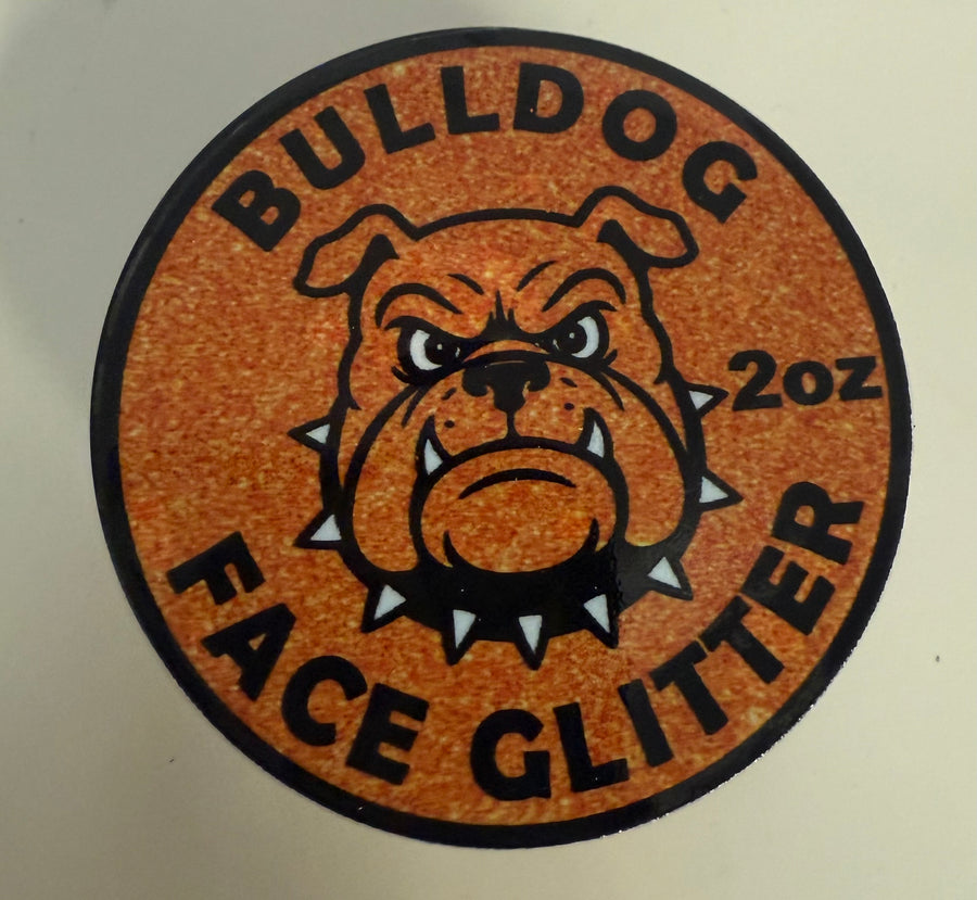 Bulldog Face Glitter