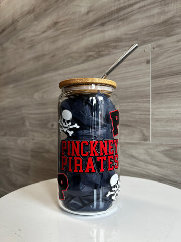 Pinckney Pirates Glass Tumbler
