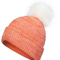 Marled Faux Pom Beanie