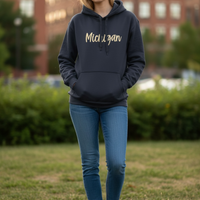 Michigan Puff Embroidered Hoodie