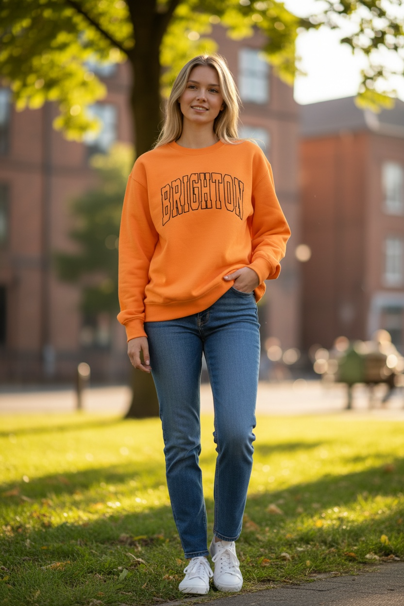 Brighton Varsity Embroidered Crewneck