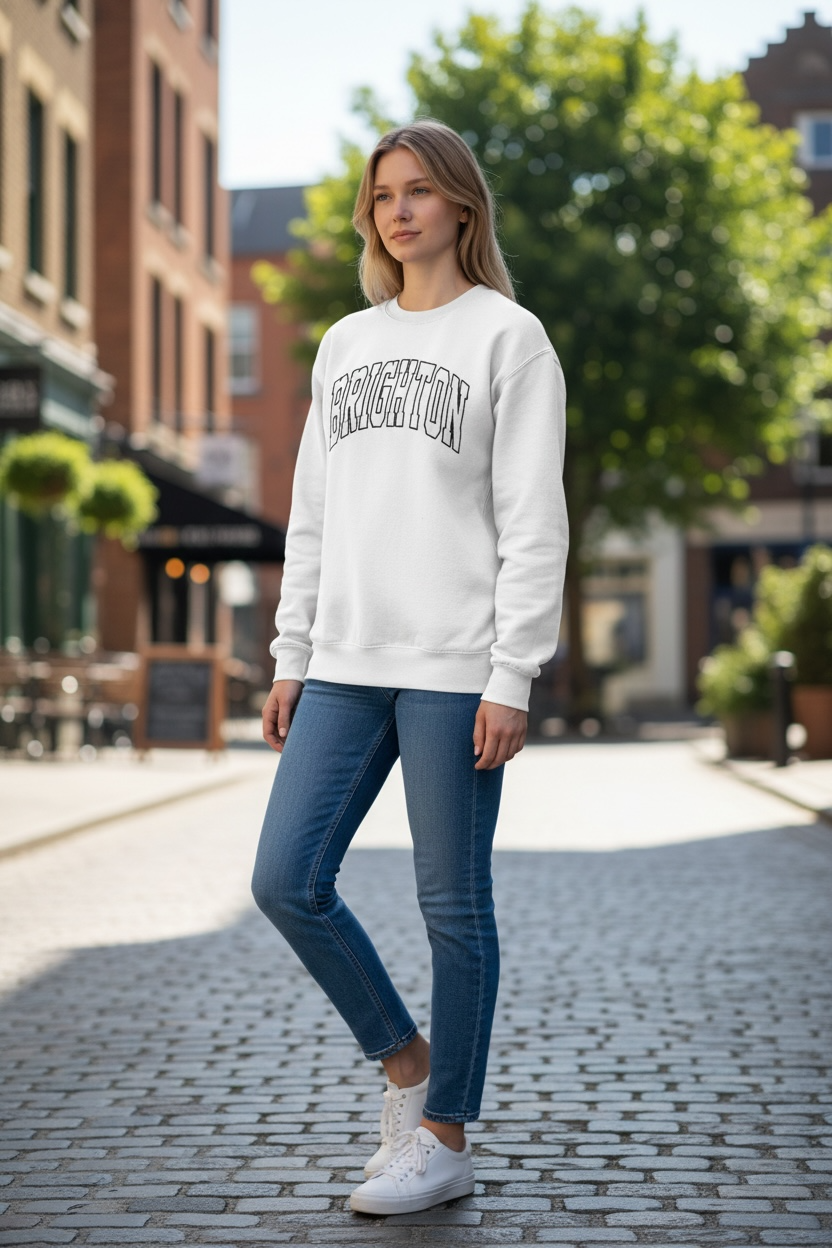 Brighton Varsity Embroidered Crewneck