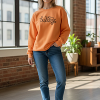 Bulldogs Classic Curl Embroidered Crewneck
