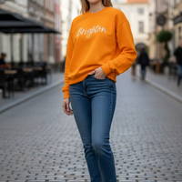 Brighton Puff Embroidered Crewneck