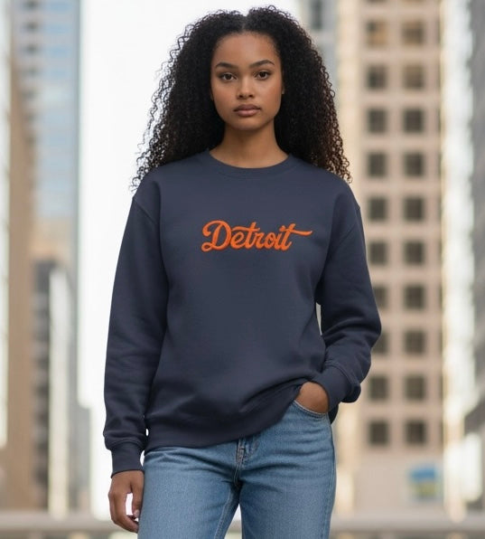 Detroit Embroidered Crewneck
