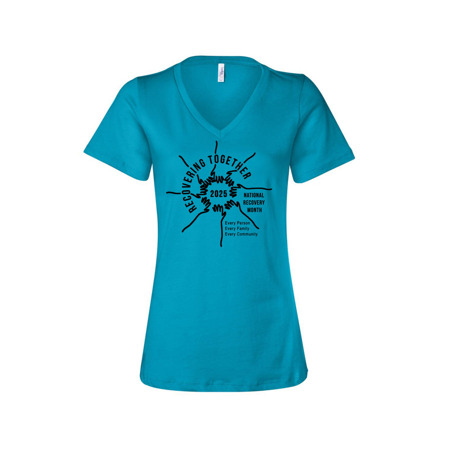Recovering Together Ladies V-Neck Tee