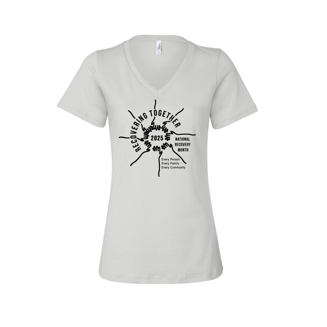 Recovering Together Ladies V-Neck Tee
