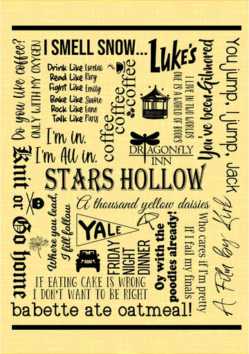 Stars Hollow Subway Art Hardboard Puzzle