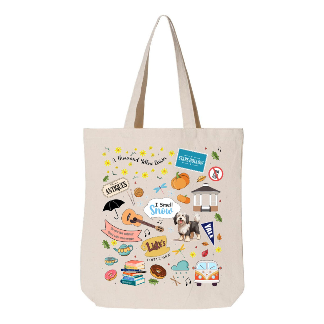 Stars Hollow Collage Tote Bag