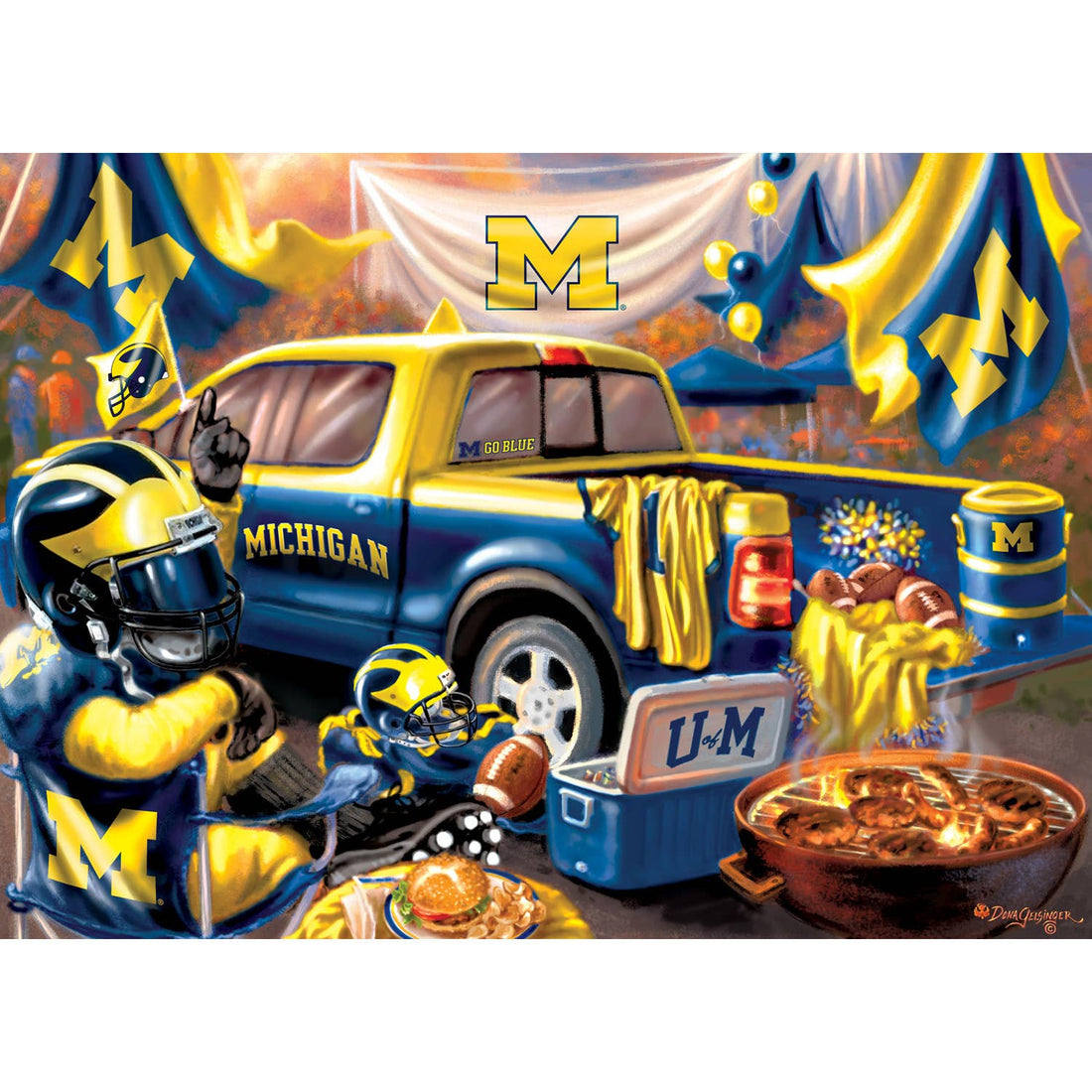 Michigan Wolverines - Gameday 1000 Piece Puzzle