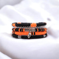 Football Bracelet Stack