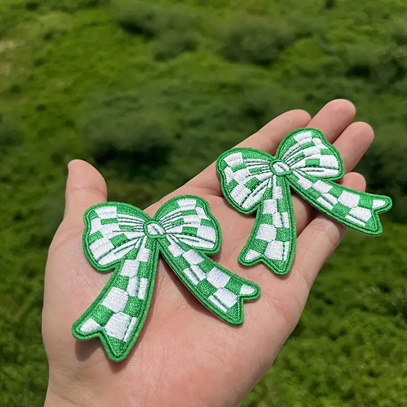 Checkered Bow Patch
