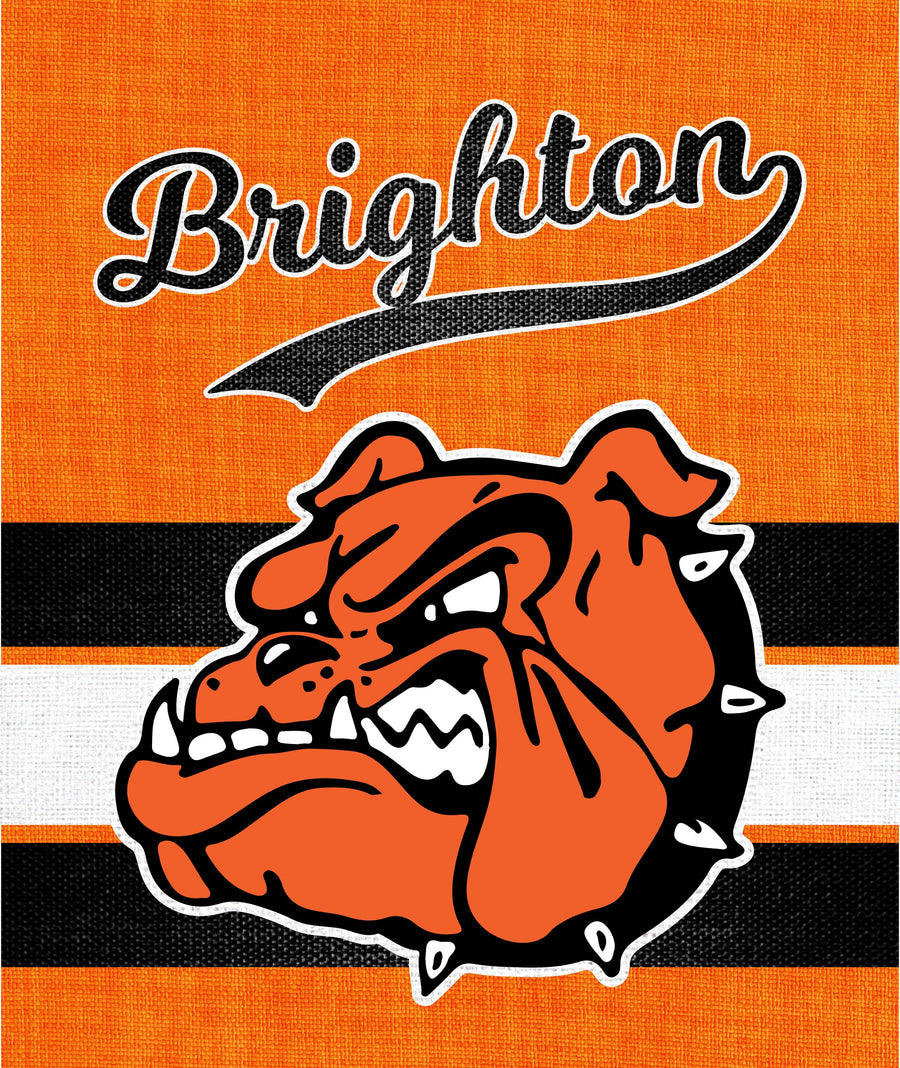 Brighton Script-Bulldog Silky Blanket
