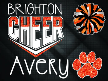 BBFC Personalized Cheer Lawn Sign