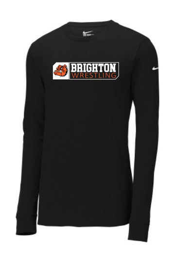 ATHLETES - Brighton Wrestling Poly/Cotton Long Sleeve Tee