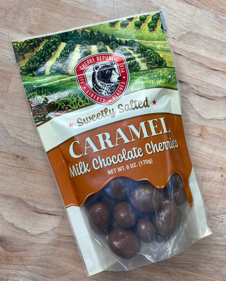 Milk Chocolate Sweetly Salted Caramel Cherries 6oz