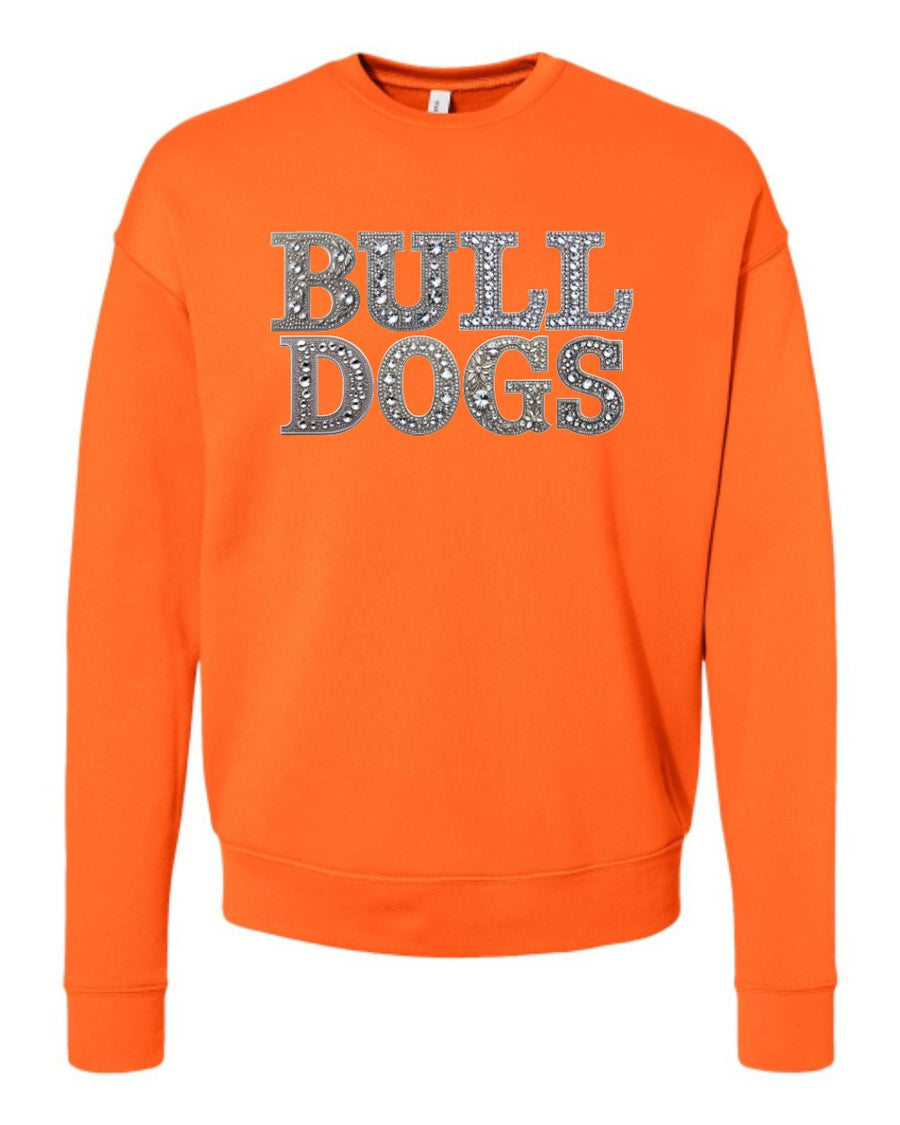 Faux Rhinestone Soft Crewneck