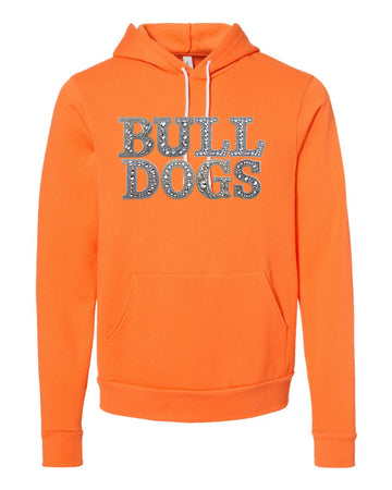 Faux Rhinestone Soft Hoodie