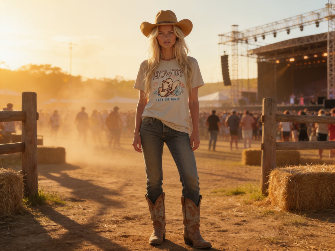 Howdy !  Let's Get Rowdy Tee