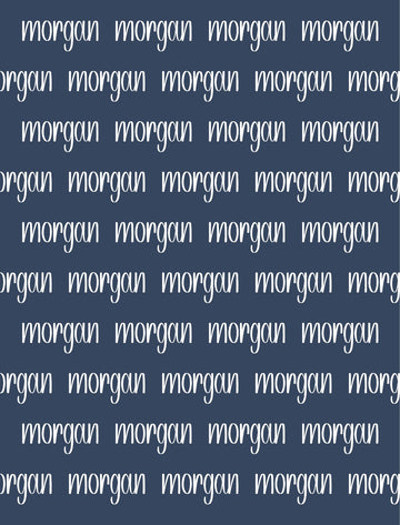 Custom Name Sherpa Blanket - 50" x 60"