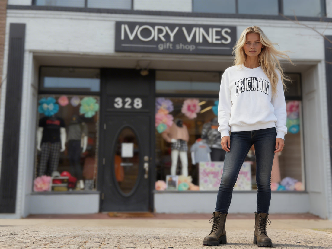 Brighton Varsity Embroidered Crewneck