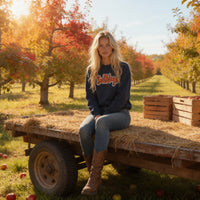 Bulldogs Stadium Script Embroidered crewneck