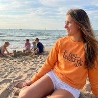 Bulldogs Classic Curl Embroidered Crewneck