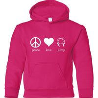 Peace Love Jump Hoodie