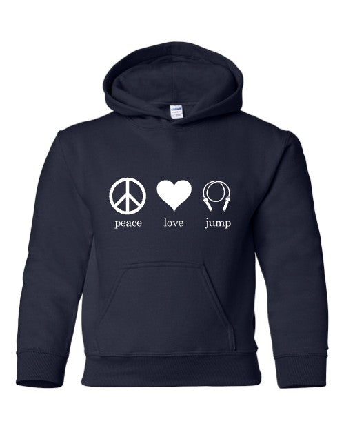 Peace Love Jump Hoodie