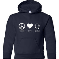 Peace Love Jump Hoodie