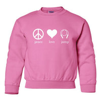 Peace Love Jump Crewneck