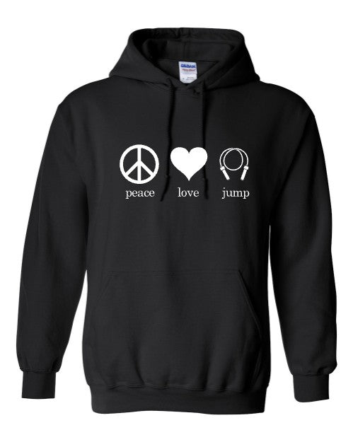 Peace Love Jump Hoodie