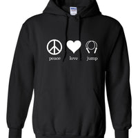 Peace Love Jump Hoodie