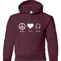Peace Love Jump Hoodie