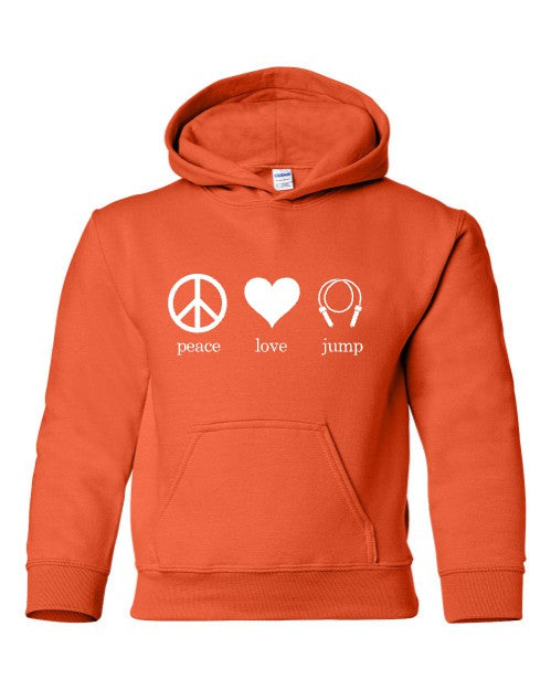Peace Love Jump Hoodie