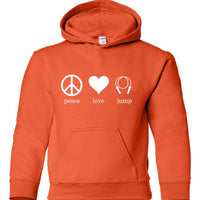 Peace Love Jump Hoodie