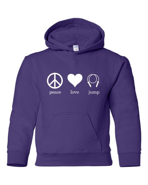 Peace Love Jump Hoodie