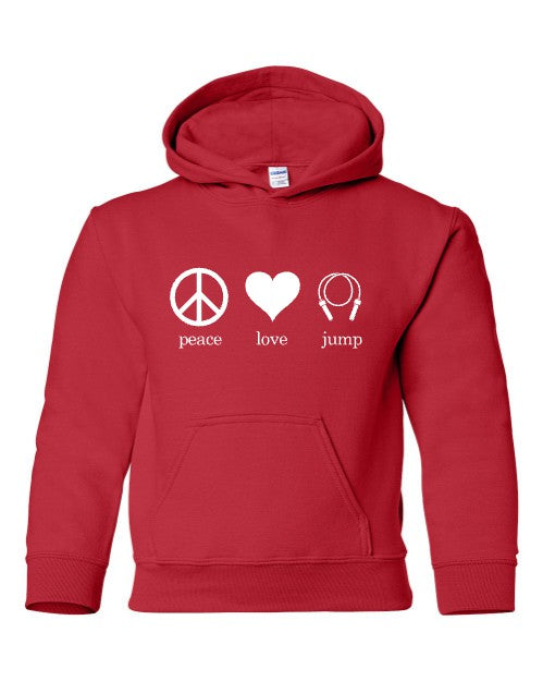 Peace Love Jump Hoodie